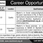Muslim Aid Pakistan Jobs 2019 for FSL Coordinator and WASH Specialist