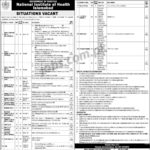 National Institute of Health (NIH) Islamabad Jobs 2019 for 71+ Stenotypist, LDC, Scientific Officers, Medical & Other Posts (Download OTS Form)