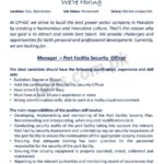 CPHGC / CPEC Jobs 2019 for Manager – Port Facility Security Officer