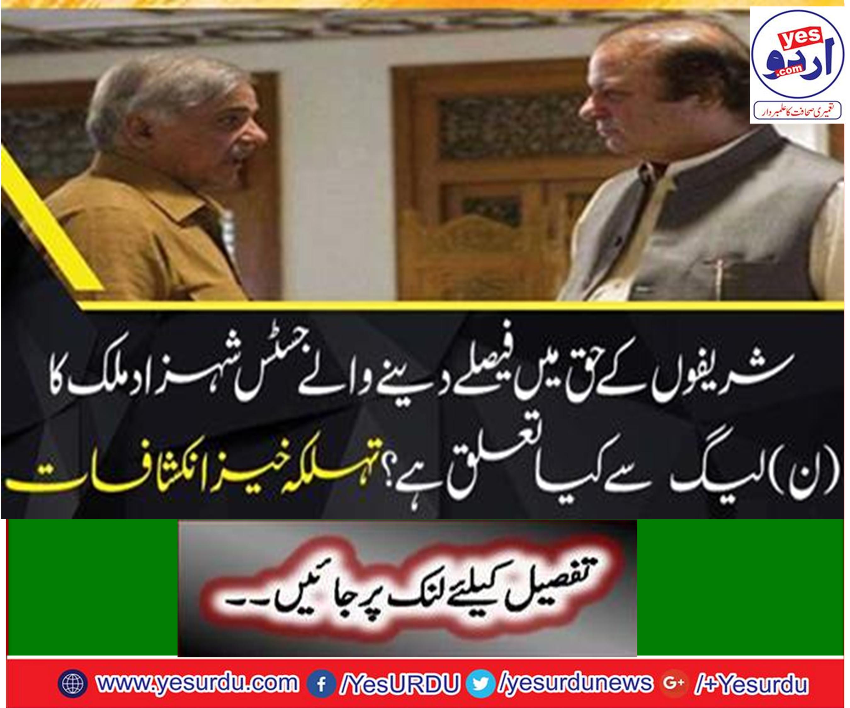 What relation Justice Shahzad Malik's with (N) League?
