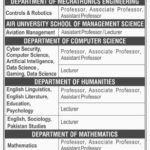 Air University Jobs 2019 for Teaching Faculty (All Departments)