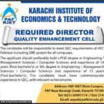 PAF-KIET Institute Karachi Jobs 2019 For Director
