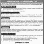 Sindh Higher Education Commission Jobs 2019 for Executive Director / Management