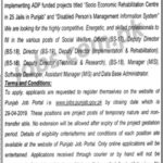 Social Welfare & Bait ul Maal Department Jobs 2019 for 100+ Social Welfare Officers, IT and Other Posts (25+ Jails)