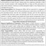 International NGO Jobs 2019 for Project Officer & Data Management Officer Posts