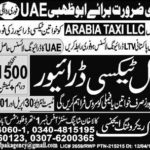 Taxi Drivers & HTV Drivers Required in UAE/Suadi Arabia