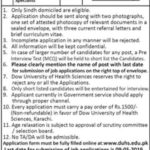 DOW University of Health Sciences Jobs 2019 for HR & Talent Acquisition Specialists