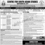 University of Punjab Jobs 2/2019 for Teaching Faculty