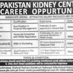 Pakistan Kidney Center (PKC) Jobs 2019 for Hospital Director, Medical Officers, Marketing Executives and Radiologist/Ultrasound Specialists