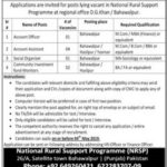 NRSP Jobs 2019 for 8+ Accounts, Social Organizers and Fund Monitors