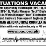 PAC Jobs 2019 for Engineering, IT, Works Manager and Medical Posts