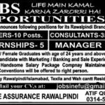 Efu Life Jobs 2019 for 55+ Managers, HR Manager, Internships and Consultants