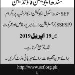 Extended: SEF Sindh School Education Scholarship Program 2019