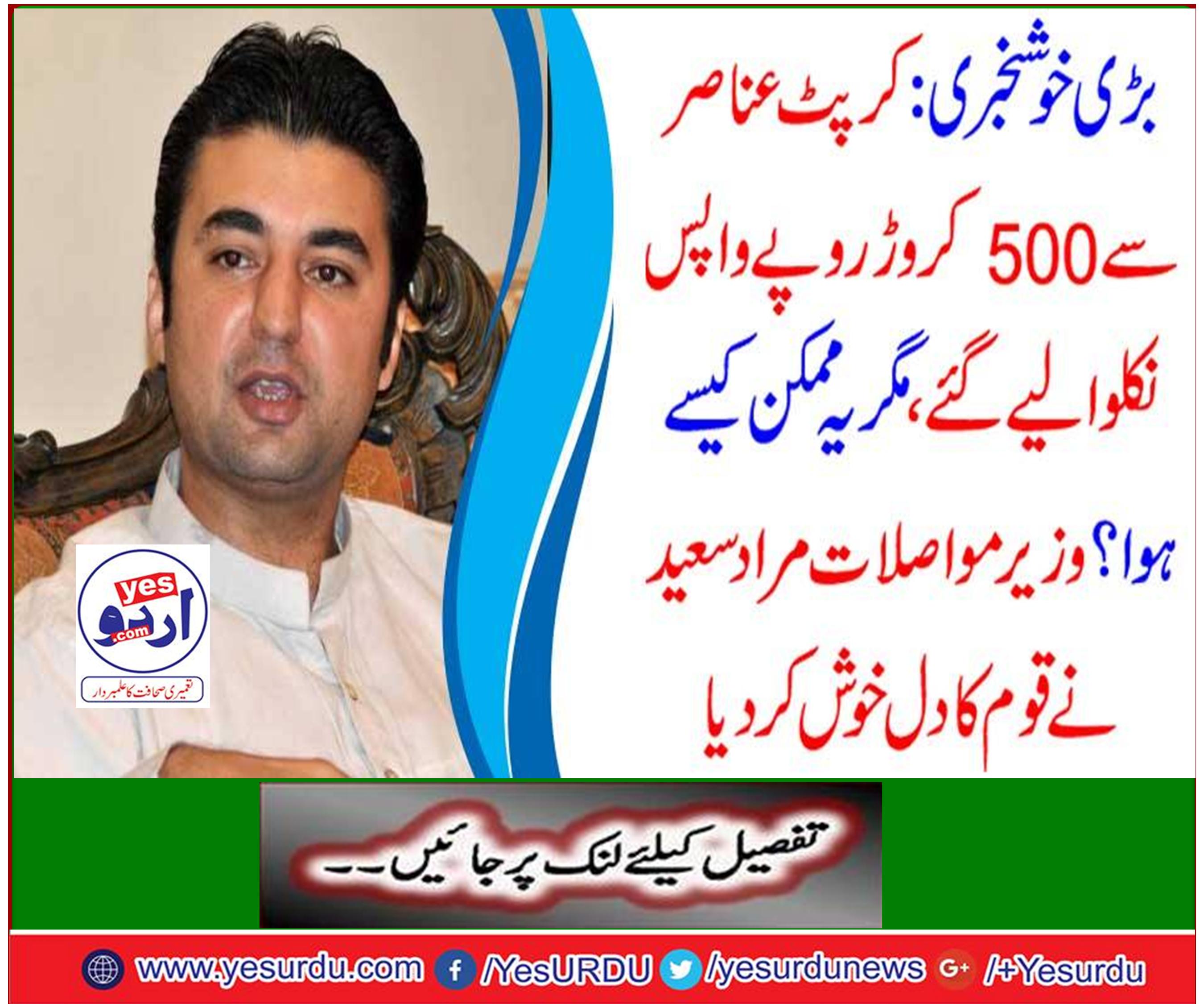Minister of Communications Murad Saeed welcomed the nation's heart