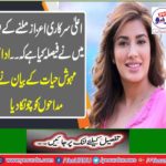 The statement of the actor Mehawish Hayat called the fans