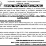 LRH Hospital Peshawar Jobs 2019 for Teaching Faculty