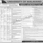 University of Malakand Jobs 2019 for Teaching Faculty & Administrative Staff