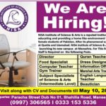 NISA Institute of Science & Arts Mansehra Jobs 2019 for Subject Specialist, IT, Teachers, Beautician and Management Posts