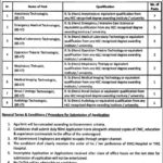 PS Healthcare Department Punjab Jobs 2019 for 21+ Medical/Technologists (Walk-in Interviews)