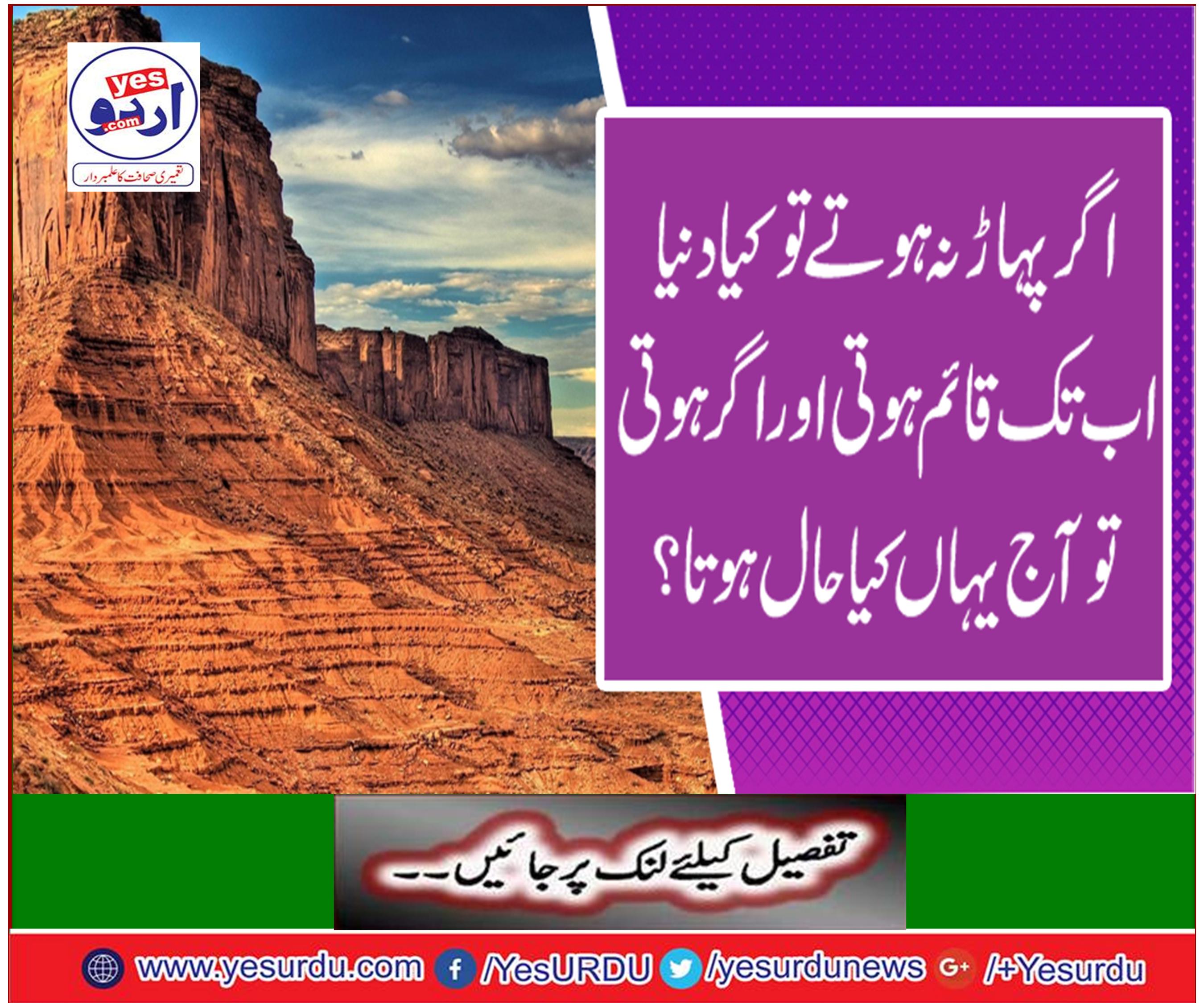 If the mountains were not there, would the world still exist?