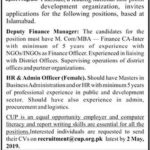 Community Uplift Program Islamabad Jobs 2019 For Deputy Finance Manager and HR & Admin Officer
