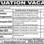 Lahore Business Firm Jobs 2019 For HR Recruiter, BDE, Assistant Coordinator, School Principals & Project Manager