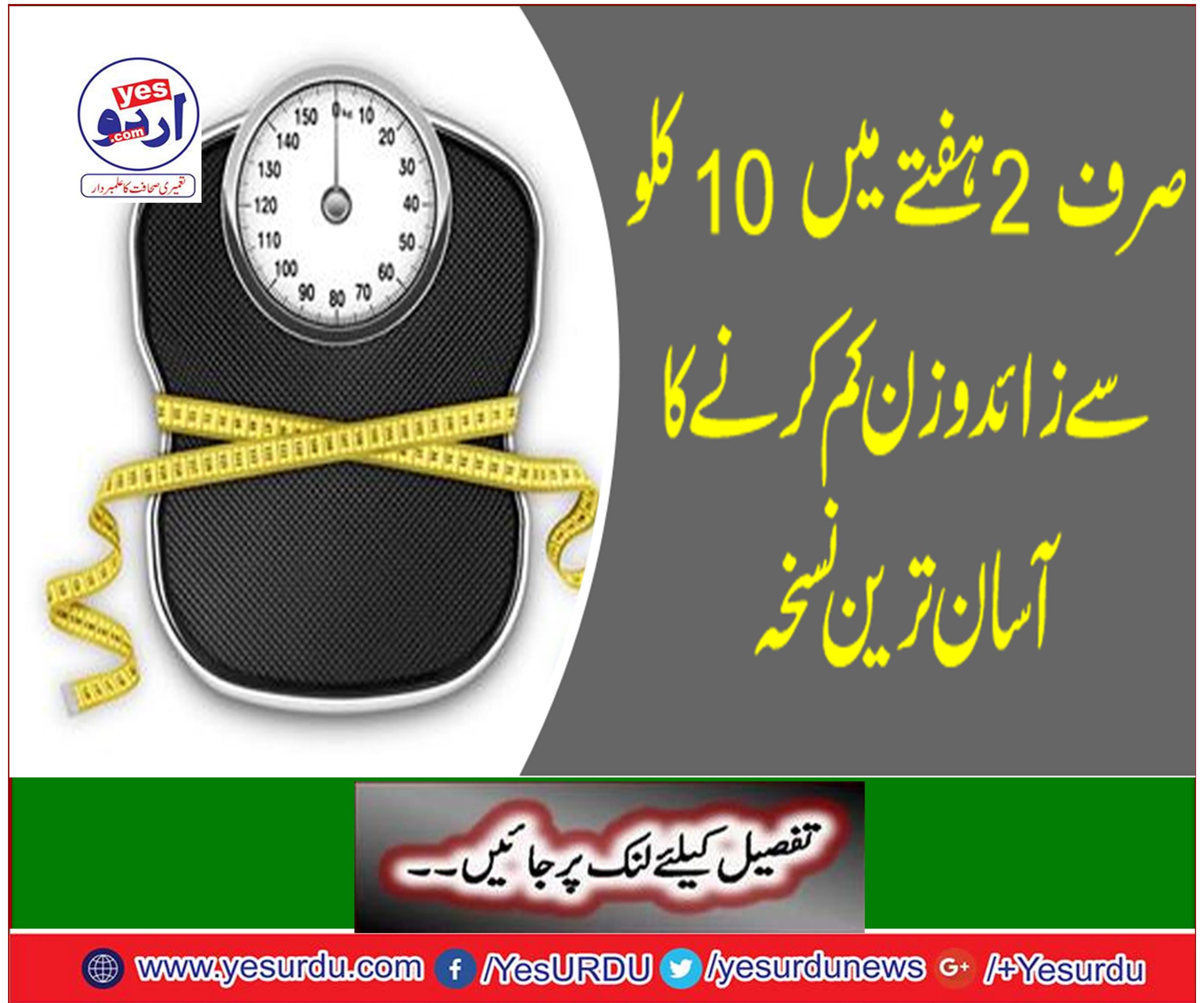 The simplest version of weight loss of 10kg in just 2 weeks