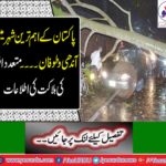 Many people died and injured due to storm and dust storm in Karachi
