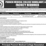 Poonch Medical College Rawalakot Jobs 2019 for Lecturers / Demonstrators
