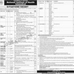 National Institute of Health (NIH) Islamabad Jobs 2019 for 71+ Stenotypist, LDC, Scientific Officers, Medical & Other Posts (Download OTS Form)