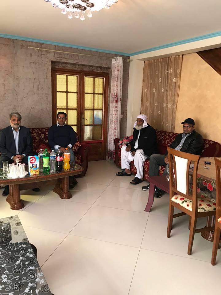 haji bostan khan, father, of, malik ansar Khan, reached, paris, after, completing, visit, of, Pakistan, asghar khan, pmln, france, and, qari farooq ahmed, farooqi, meet, him, at, his, house