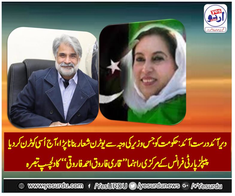 qari farooq ahmed farooqi, senior,leader,PPP, france, said, imran khan, taking, its, own,wickets