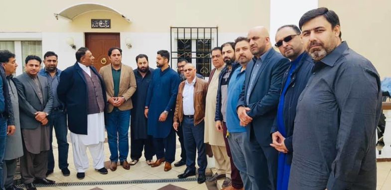 Rashid butt, senior, leader, PMLN, youth wing, France, organizer,lunch, for, raja nadeem ahmed, chairman, UC, 2, bairan kalan