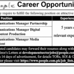 People Pakistan Jobs 2019 for Communications Managers