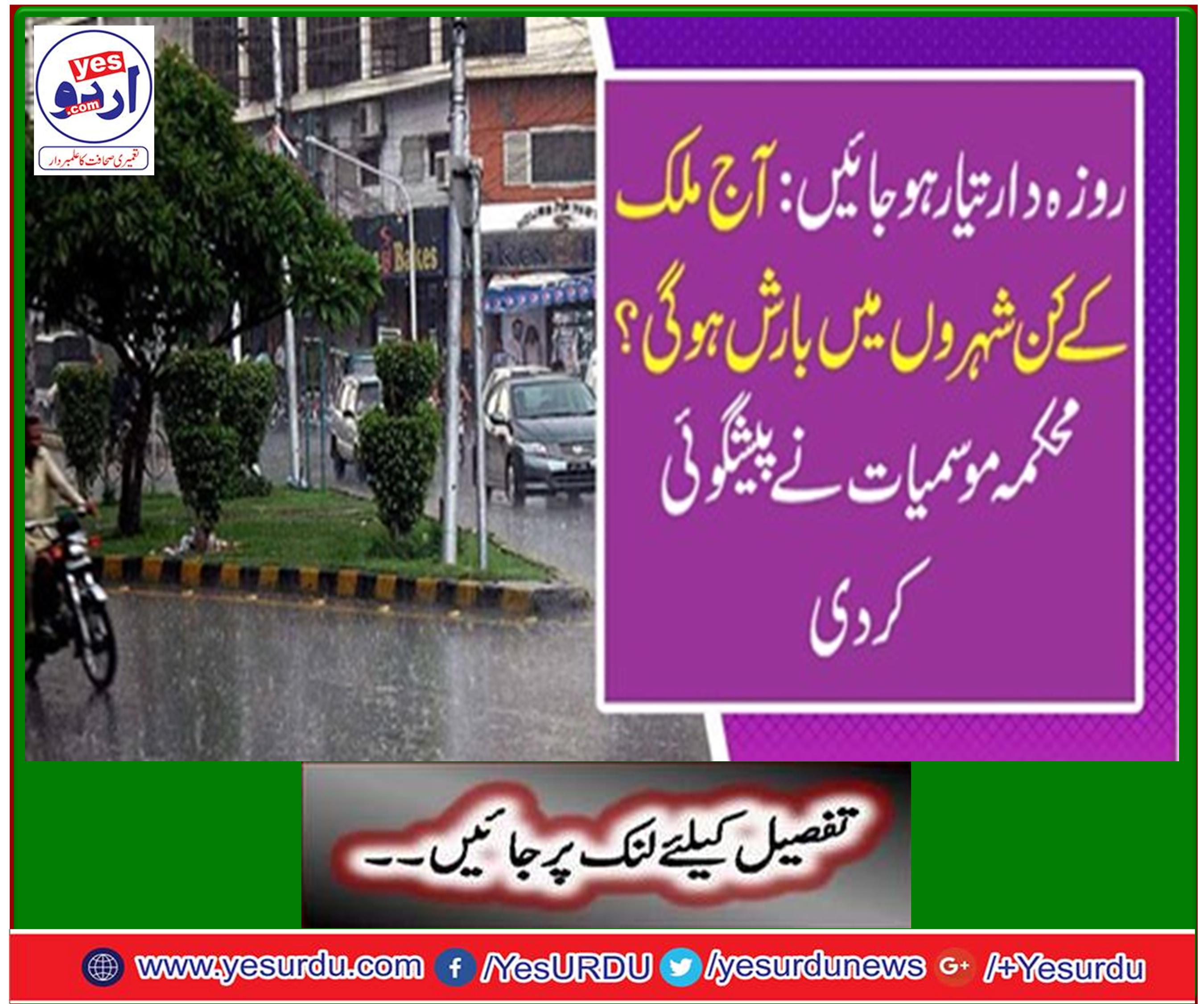 Rain likely in different cities including Lahore, Quetta, Islamabad