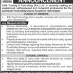 CHIP Training & Consulting Pvt Ltd Jobs 2019 for Food Safety / Quality Assurance Technologist
