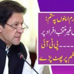 PTI members have fallen on Prime Minister
