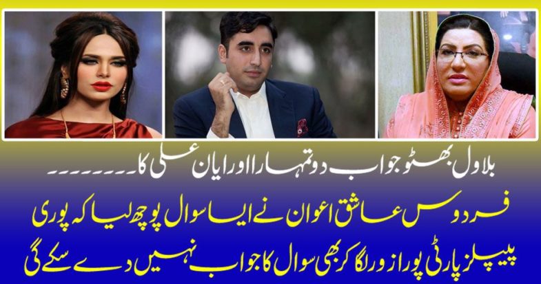 Bilawal Bhutto Answer You and Ian Ali ..