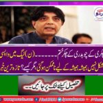 I am not a part of the Muslim League-N, Chaudhry Nisar