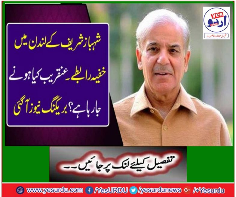 Shahbaz Sharif's secret contacts in London