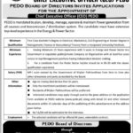 PEDO KP Jobs 2019 for CEO / Management Posts