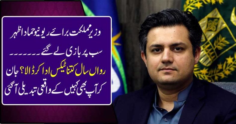 Minister of State for Revenue Hamad Azhar took over all.