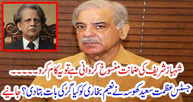 If you have to cancel the bail of Shahbaz Sharif then do this.