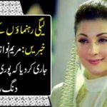 Mary Nawaz issued a statement that the whole movement of justice remained stunned