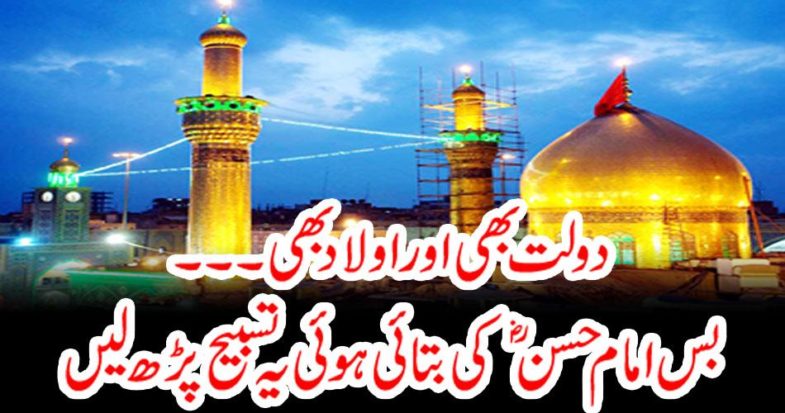 The wealth and children also, just read the glorification of Imam Hassan