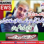 Shah Mehmood Qureshi suddenly announced new elections,