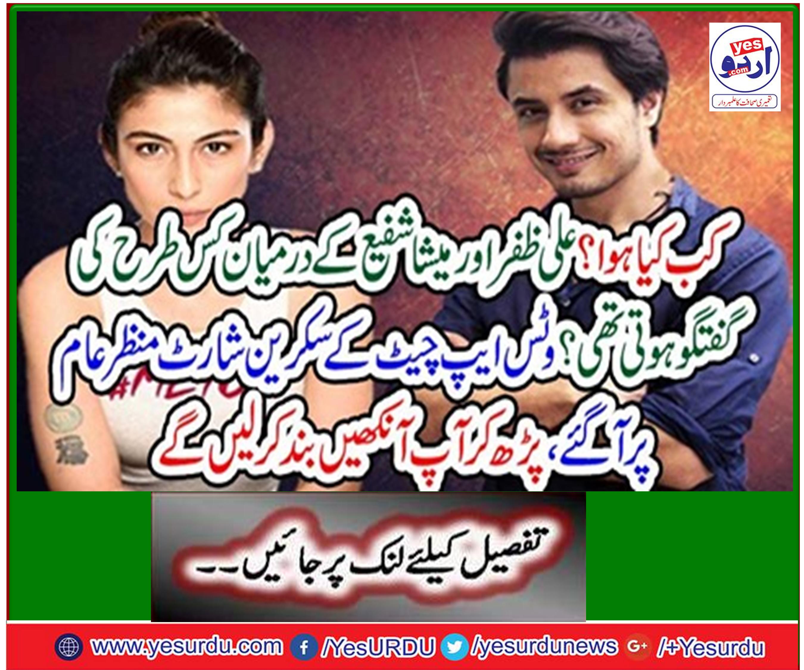 New twist in the sexual harassment case of Ali Zafar and Meesha Shafi