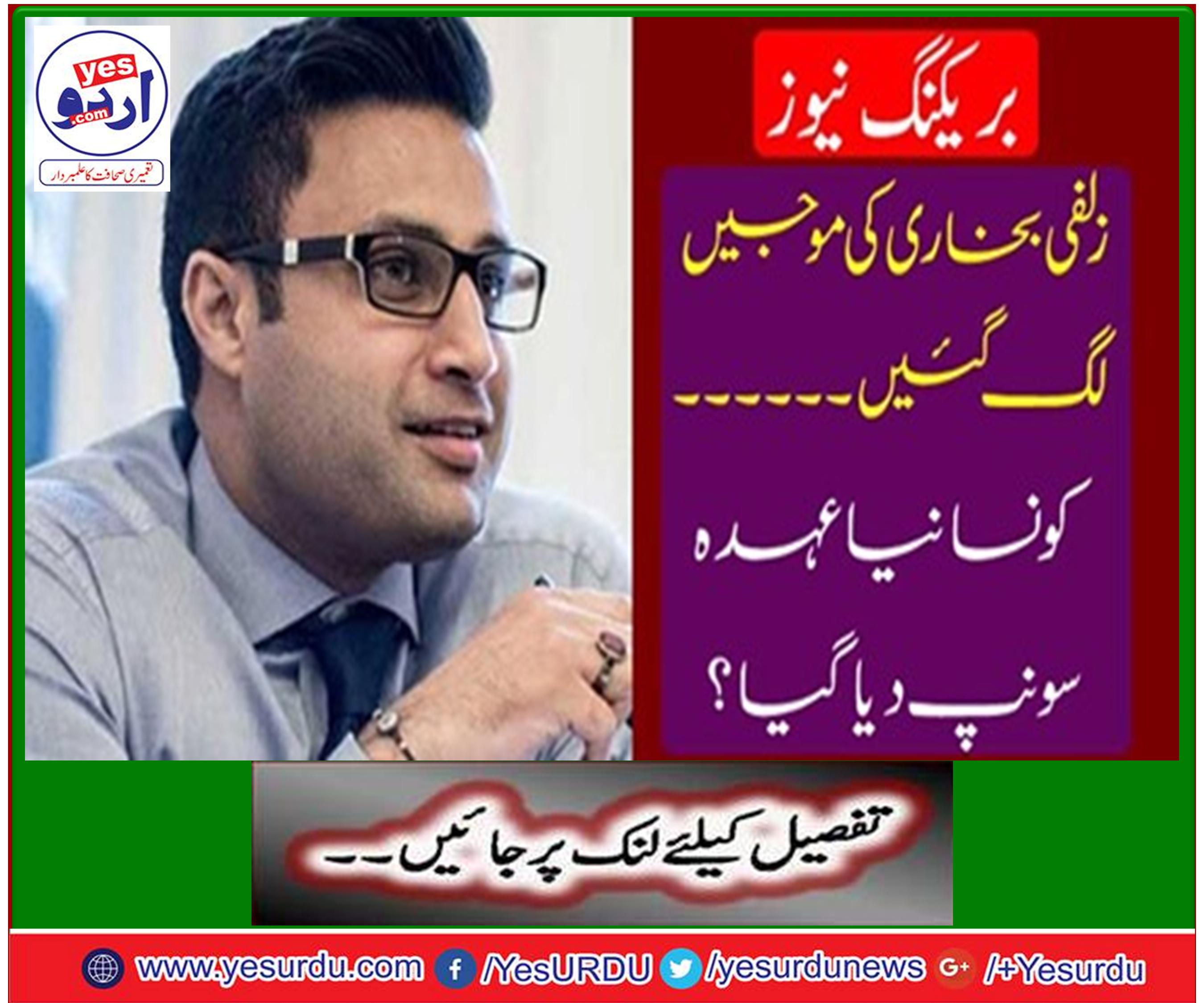 Zulfi Bukhari was appointed chairman PTDC