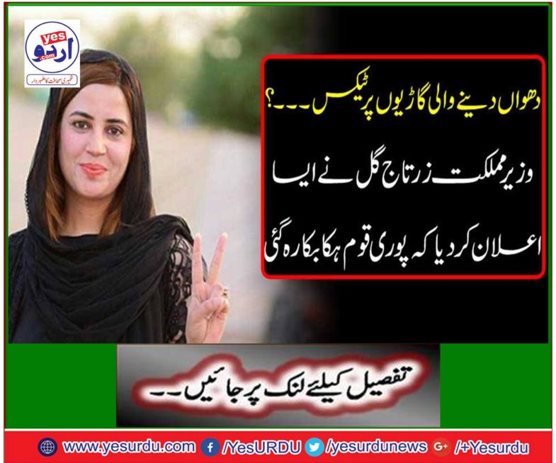 Minister of State Zarataaj Gul announced that the whole nation was hungry