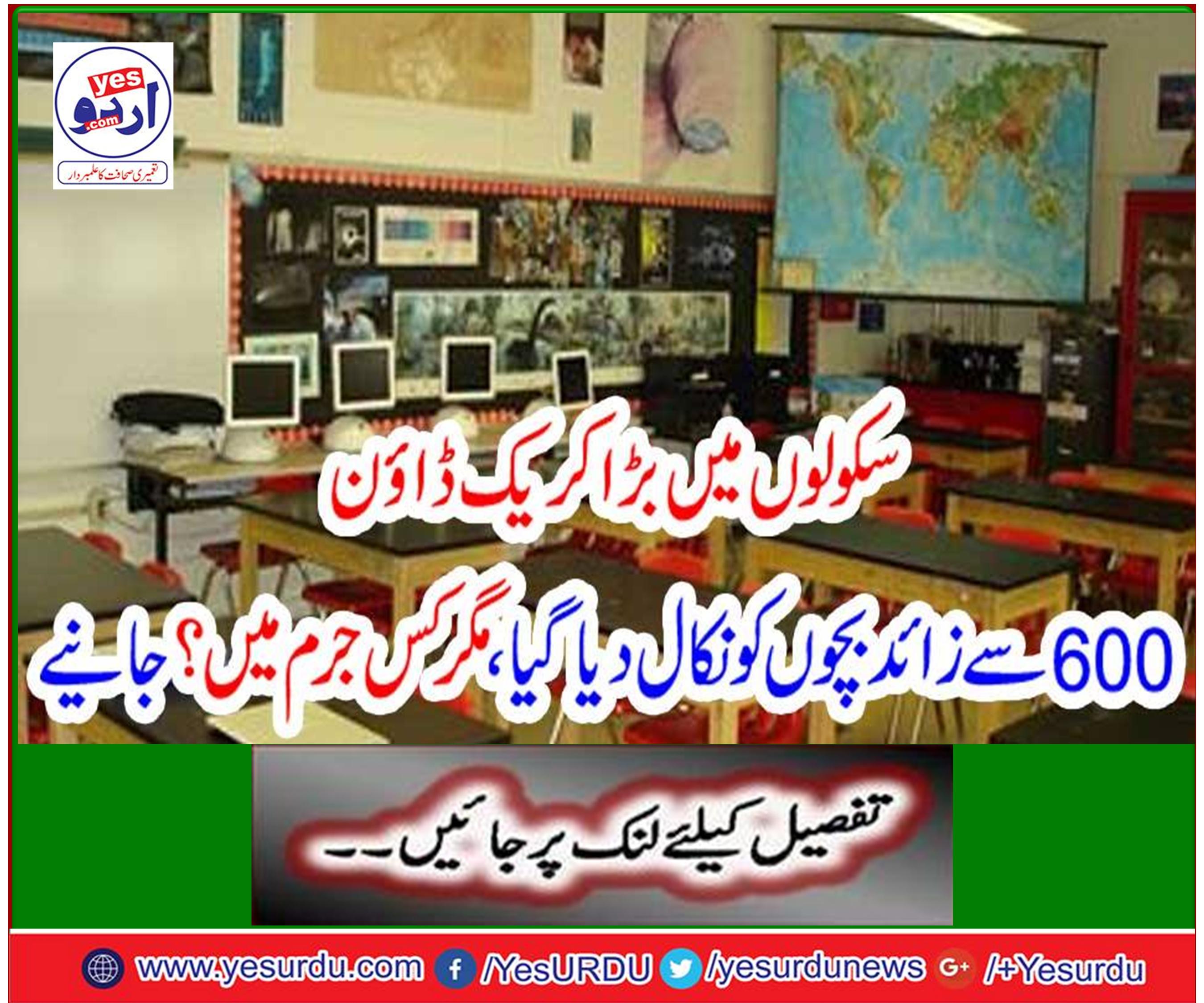 Big Crackdown in Schools: More than 600 children were removed, but in what crime? Get it